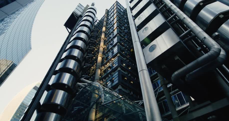 A clip of an industrial building