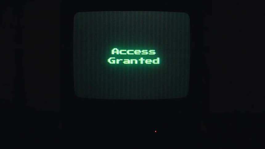 Computer screen displaying a message