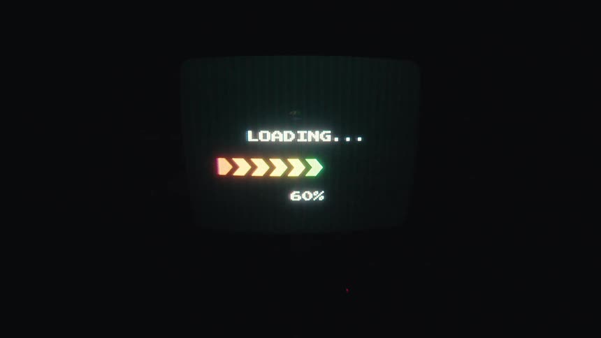 Screen displaying a loading screen