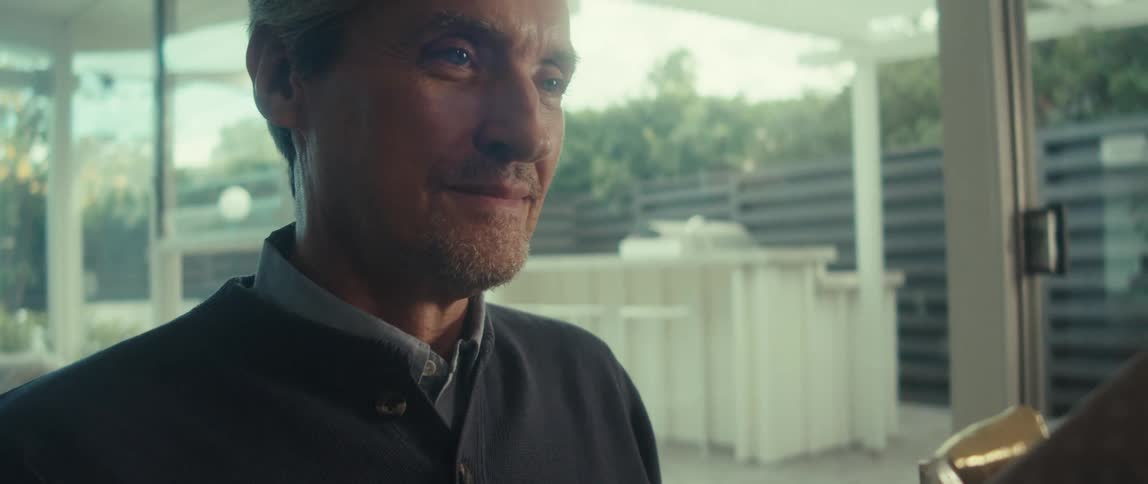 A clip of a man holding a gift box