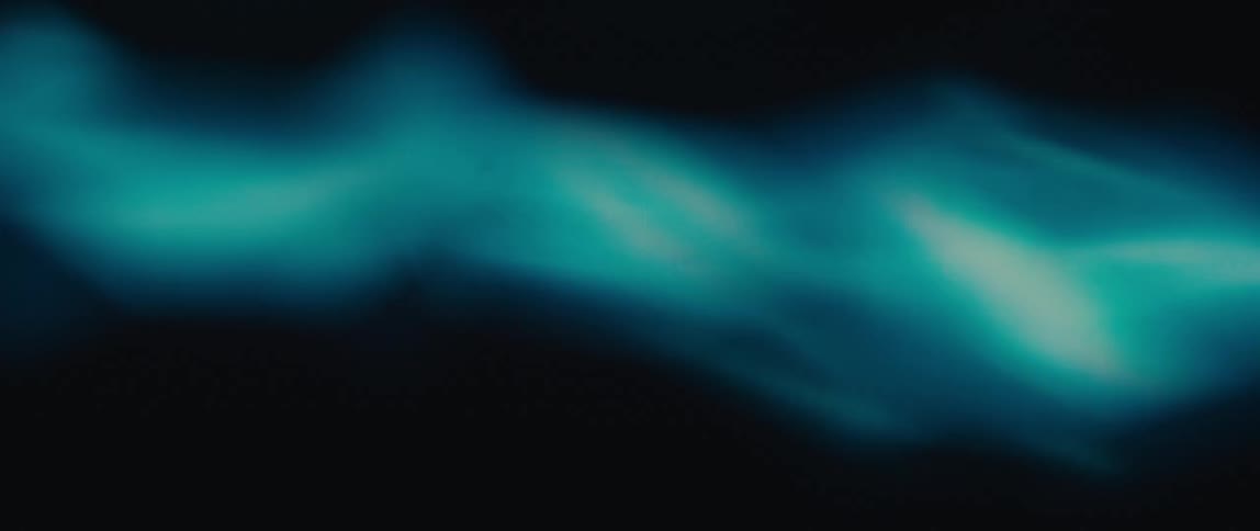 Blue wavy line against an abstract black background