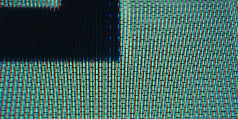 Close up of an abstract screen