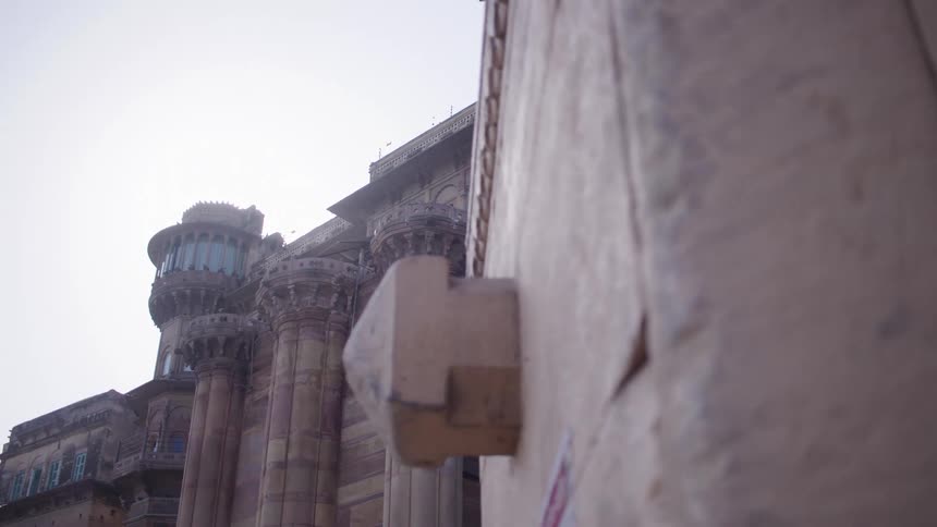 Exterior architecture of a classical building with columns