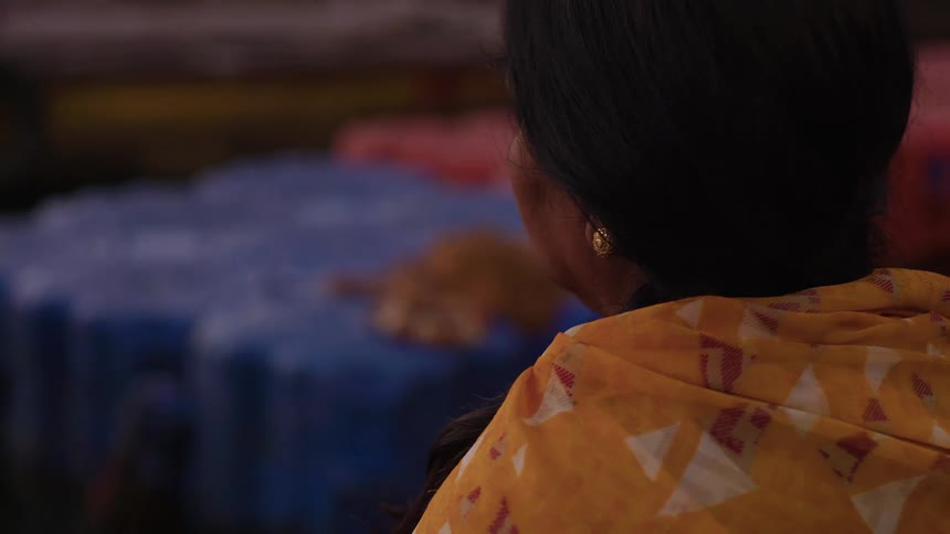 A clip of a woman worshiping