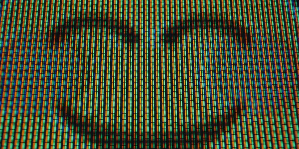 Closeup of a screen displaying emojis with different moods