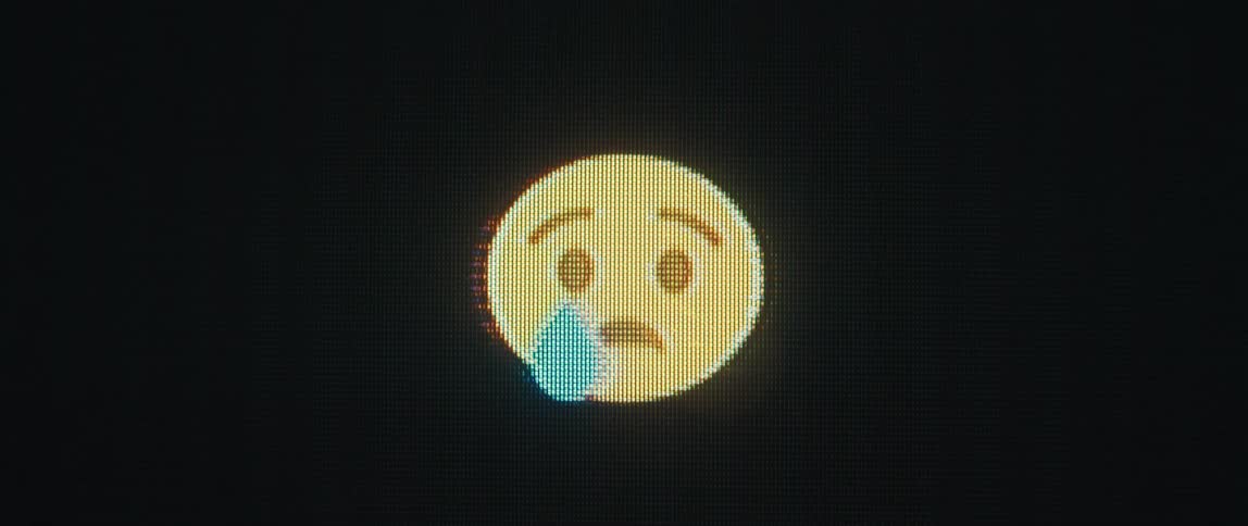 Multiple emojis appearing on a screen