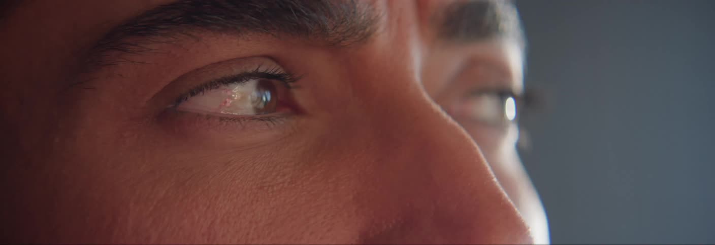 A close up clip of a persons face