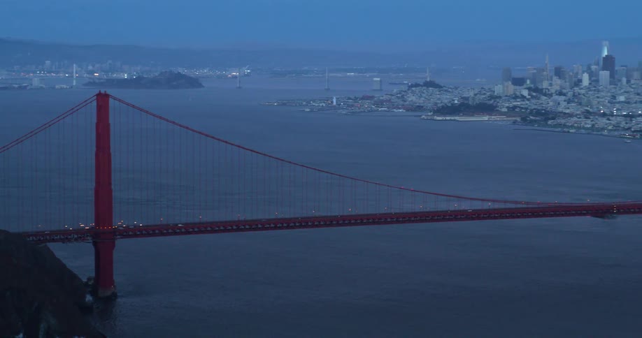 Golden Gate Bridge and San Francisco view.