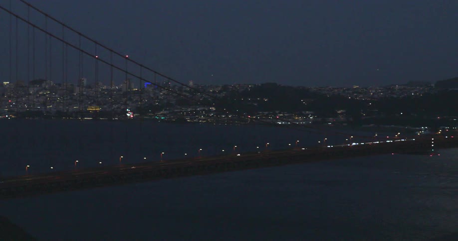 Golden Gate Bridge and San Francisco at Night