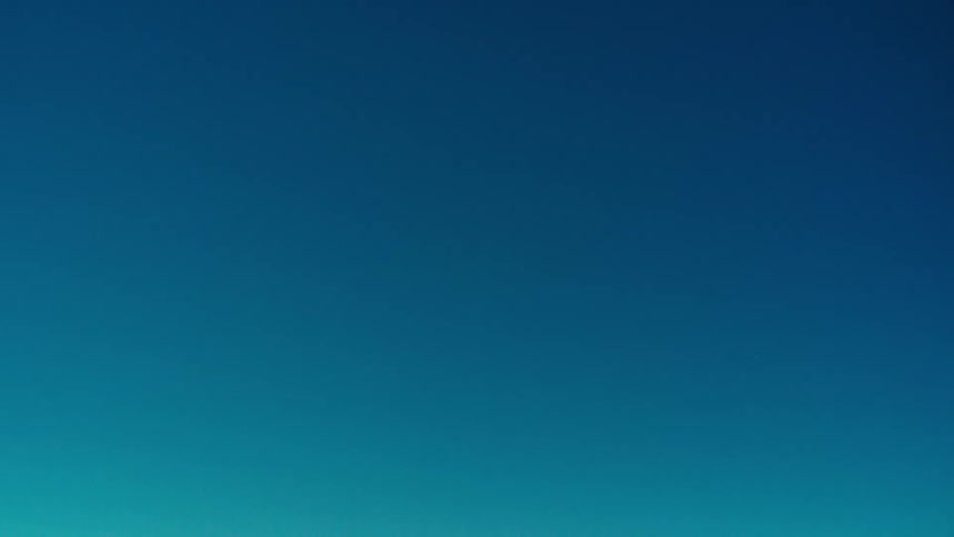Landscape of a cloudless blue sky