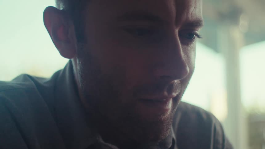 Portrait of a thoughtful man