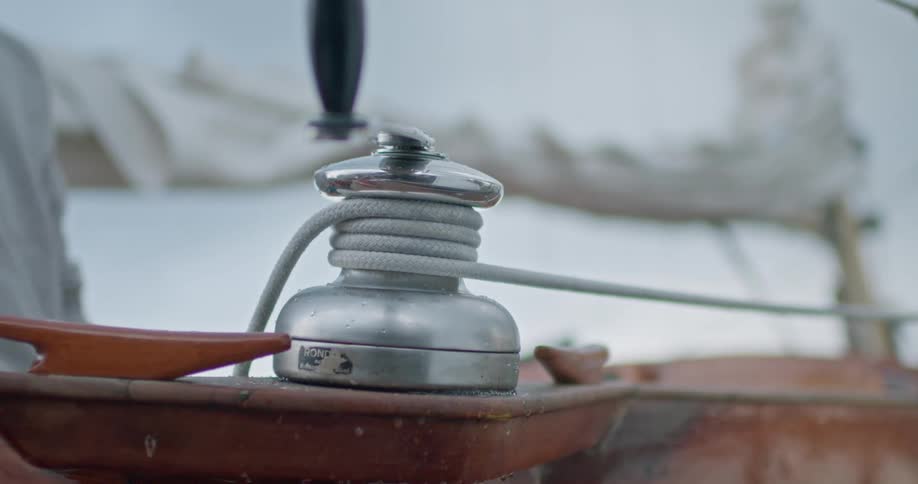 A clip of a person rotating a rope