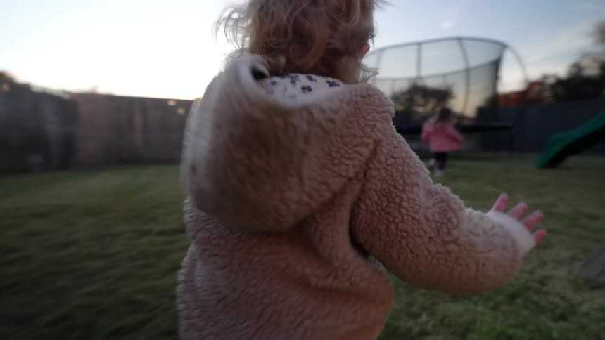A clip of children playing on the play ground