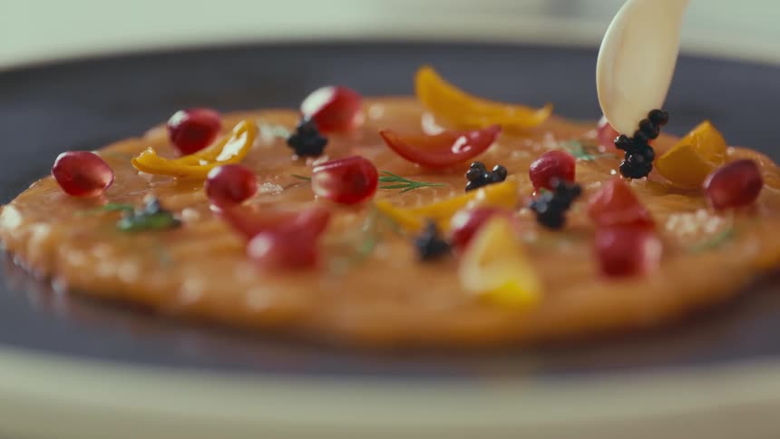 Prepping a piece of food