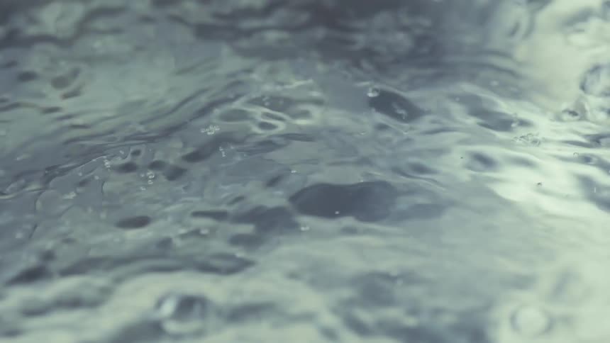 Close up of water boiling