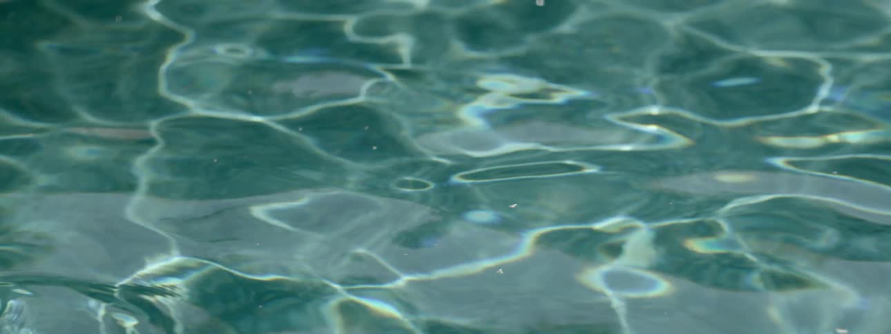 The water is reflecting the sun