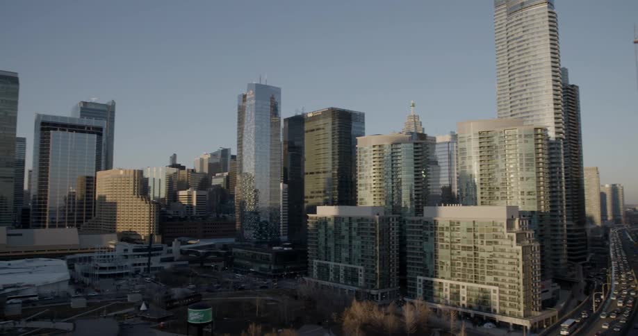 View of skyscrapers on a sunny day