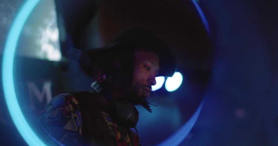 A clip of a person dancing in the club