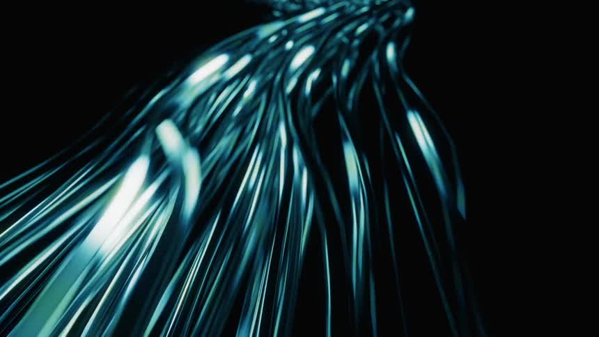 Data moving through computer cables
