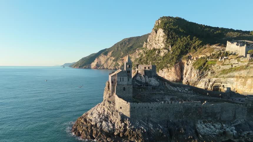 A clip of an ancient structure at the coast
