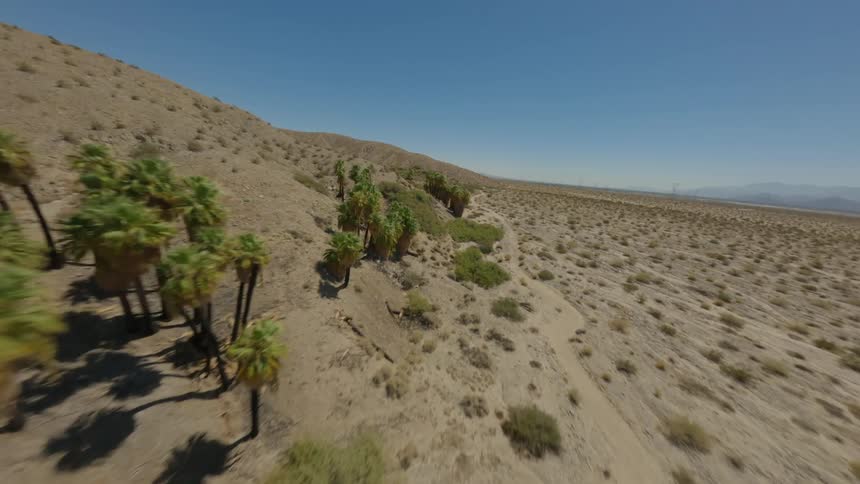 The long desert is barren