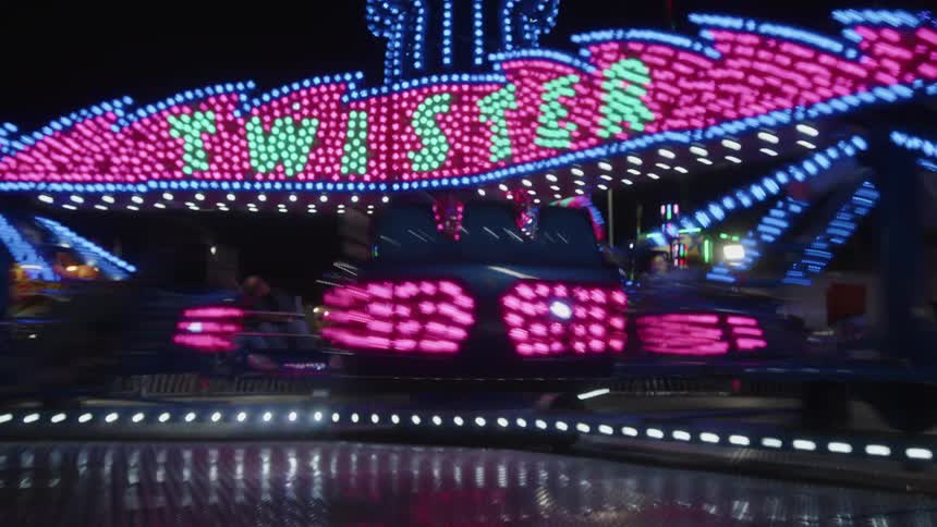 A clip of a roller coaster