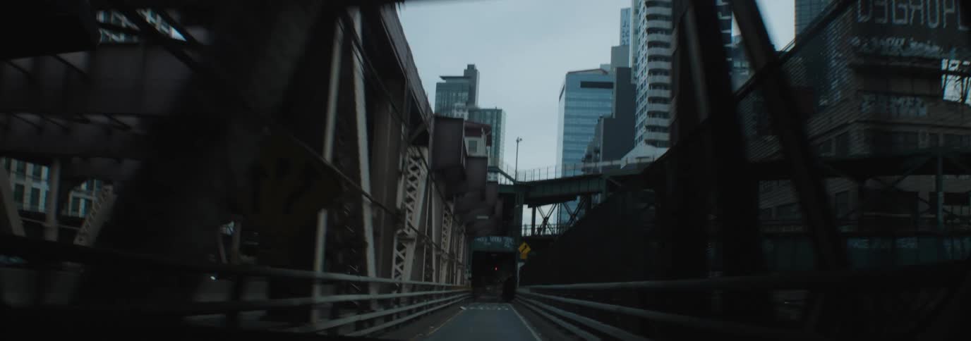 A clip of a moving train on a railway