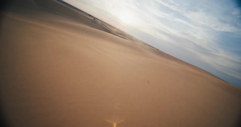 The horizon is a long desert