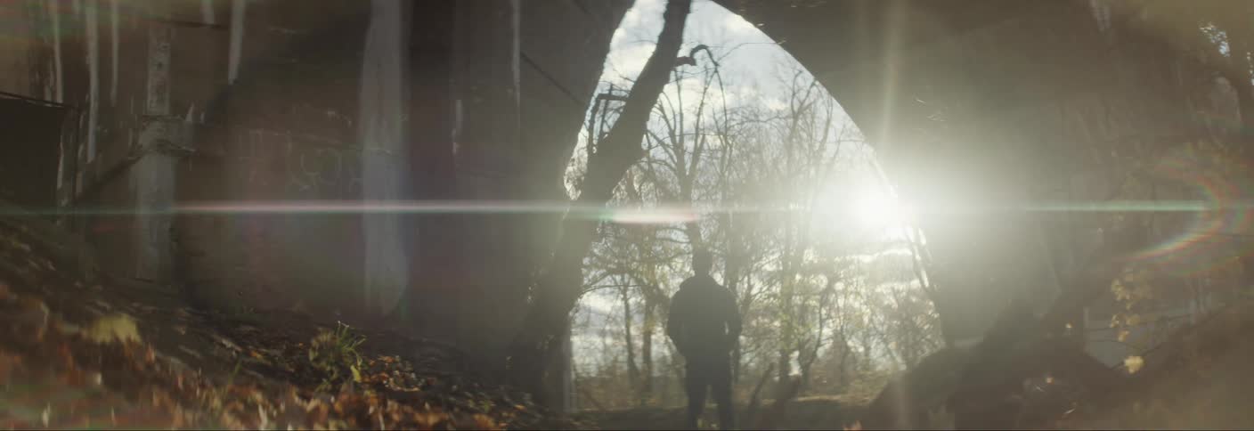 A clip of a person standing outdoor