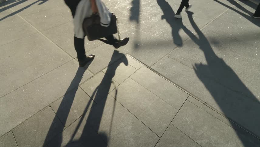 A clip of peoples foot walking