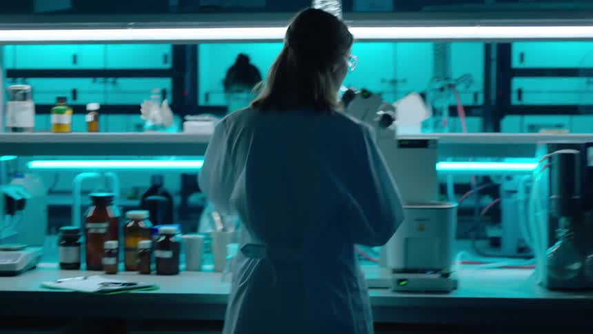 Woman working in a laboratory