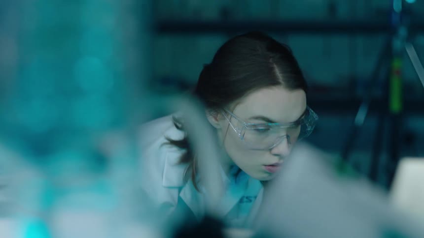 Woman working in an indoor environment