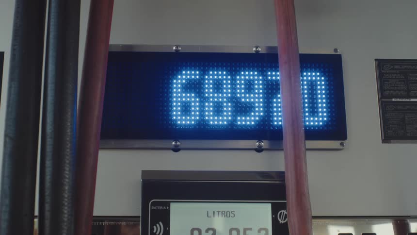 A clip of digits on screen