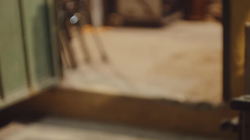 A close up clip of a man