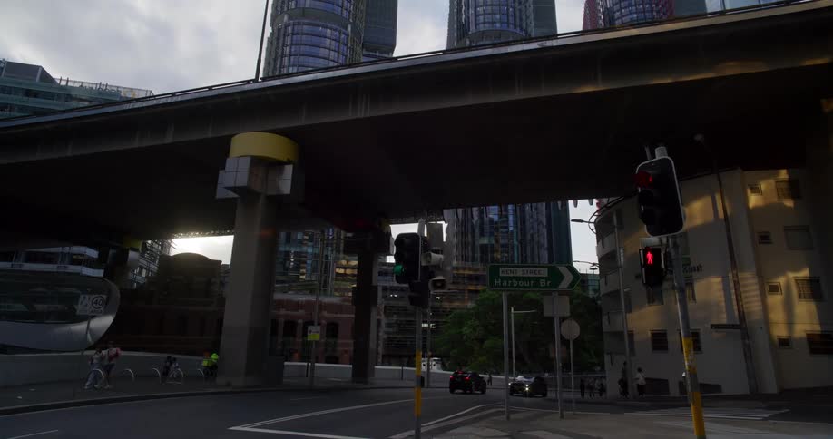 Modern skyscrapers of a metropolis