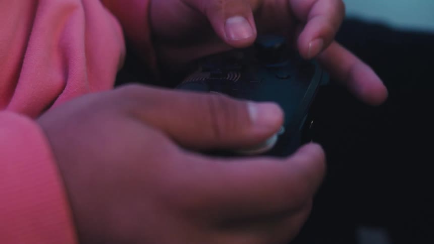 A clip of a person playing a video game