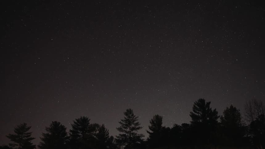 A footage of the night stars