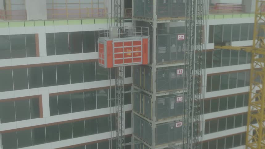 A clip of an uncompleted building project