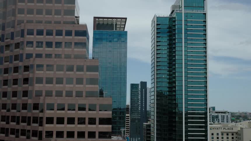 Skyscrapers with modern architecture in a metropolis