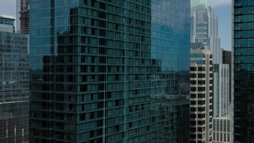 Modern mirrored building in a metropolis