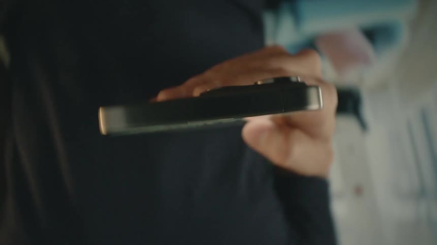 A clip of a person operating a smartphone