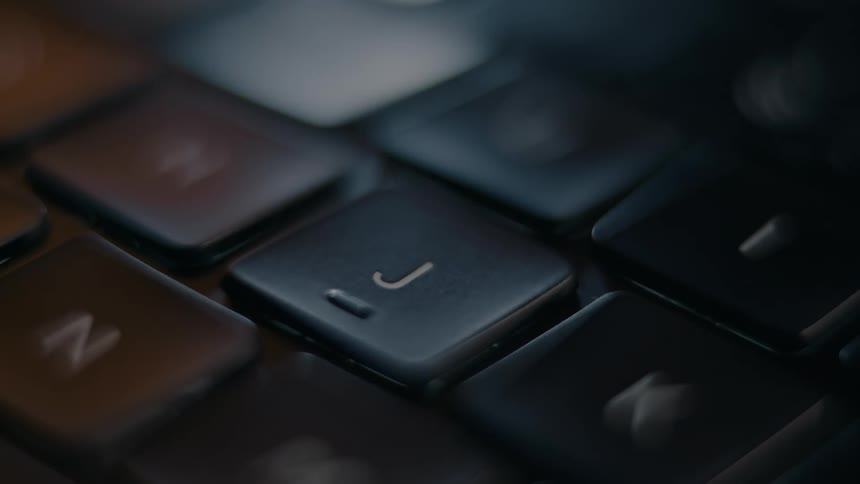Index finger typing on a device