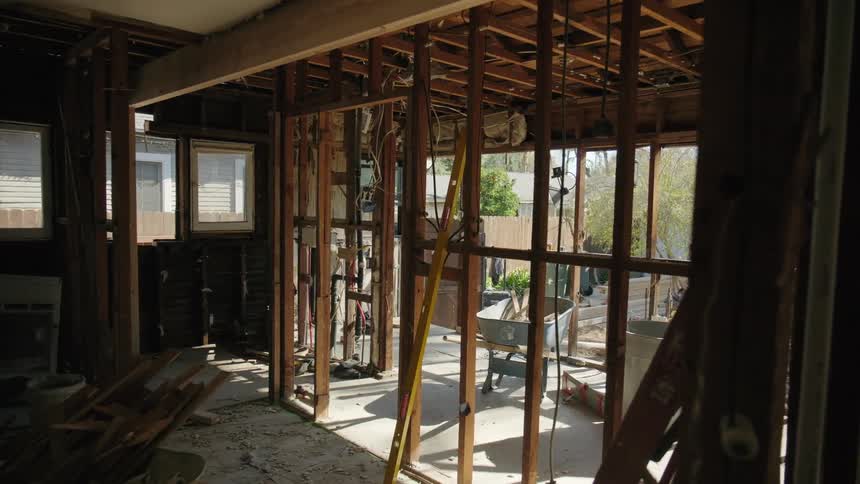 Interior of a Home During Renovation Construction