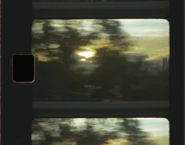 Sunset Over Downtown Los Angeles on Super 8mm Film