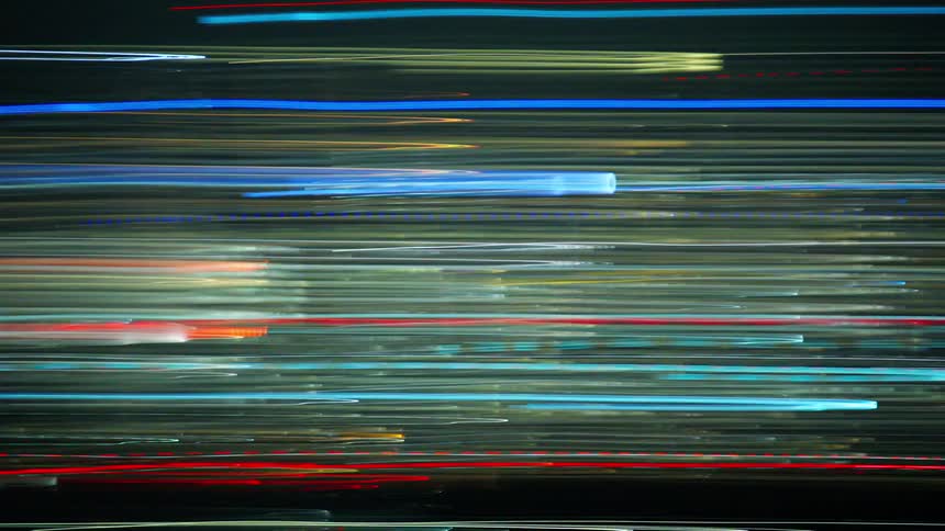 Abstract lights against a dark background