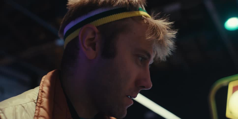 Portrait of a man making negative facial expression