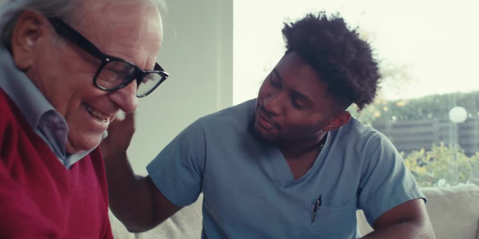 A clip of a doctor having conversation with a patient