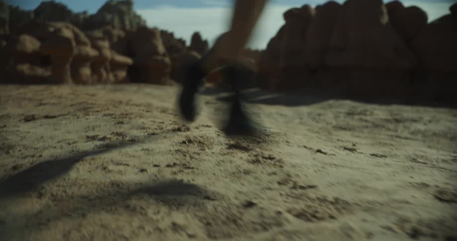 Legs of a person running