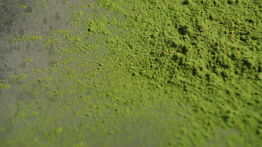 Close up of greenish powder