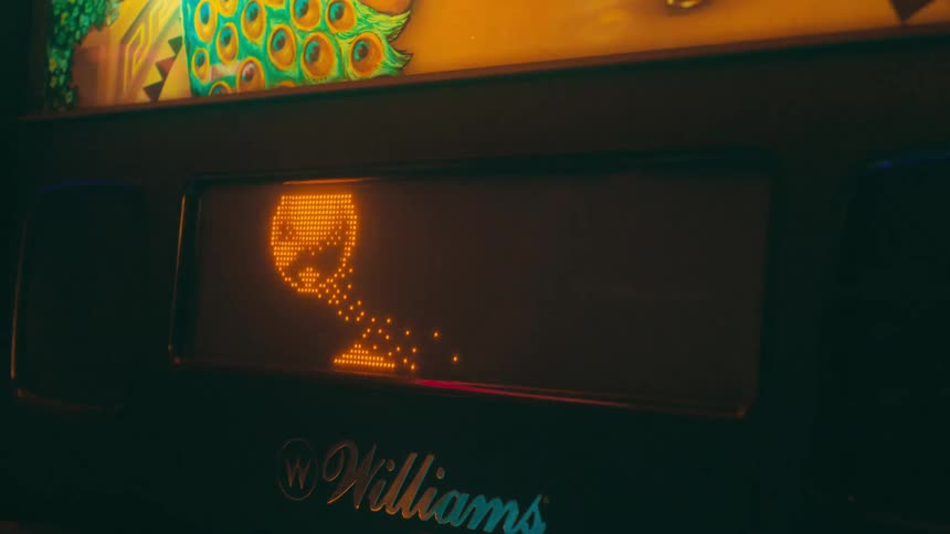 Nostalgic glow of a classic pinball
